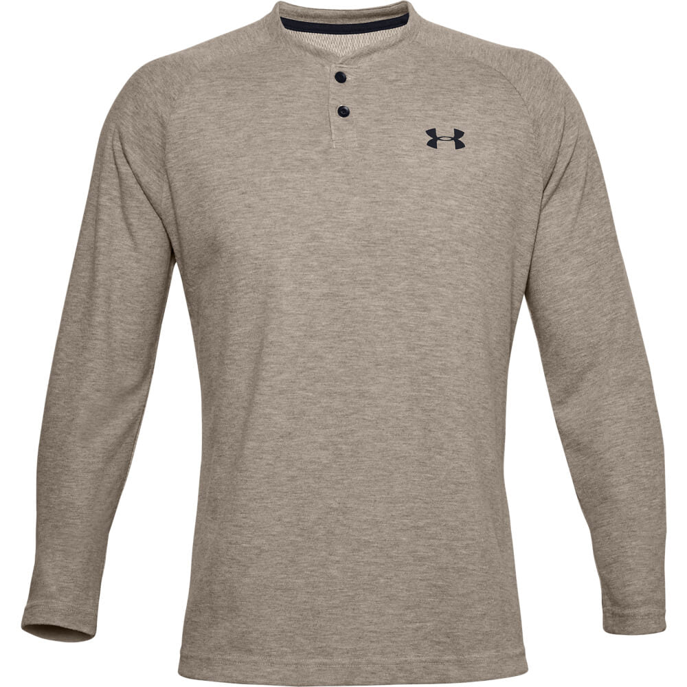 brown under armour long sleeve shirt