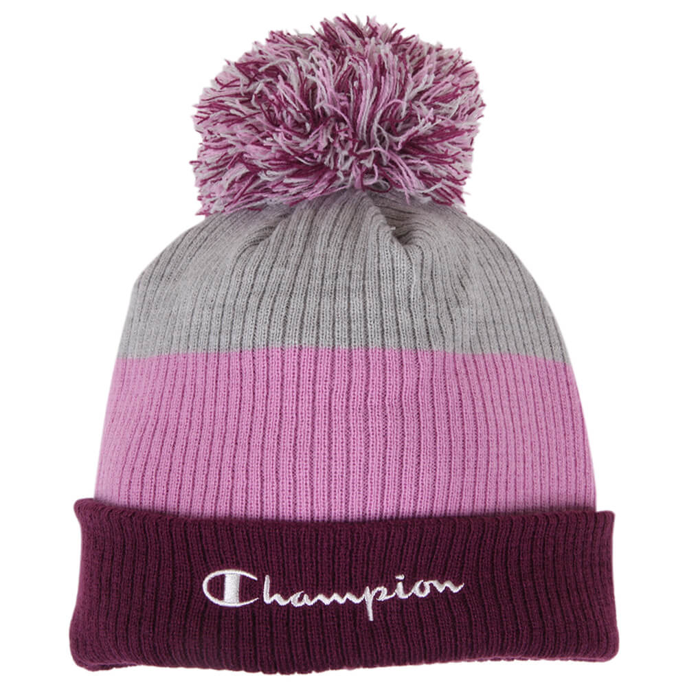 purple champion beanie