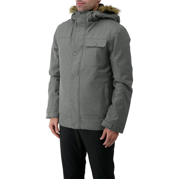 RIPZONE MEN'S RENEGADE INSULATED JACKET GUN METAL CYPRESS MELANGE ...