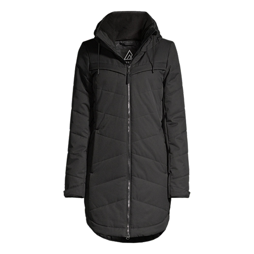 RIPZONE WOMEN'S WHITEHORN INSULATED PARKA BLACK MELANGE