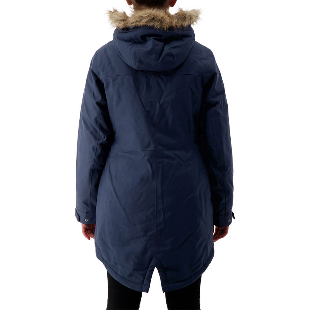 RIPZONE WOMEN'S JUNIPER INSULATED PARKA BLACK IRIS MELANGE