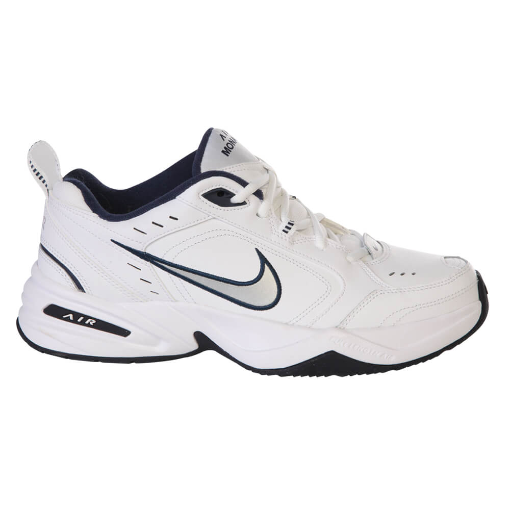 NIKE MEN'S MONARCH IV TRAINING SHOE WHITE/SILVER/NAVY