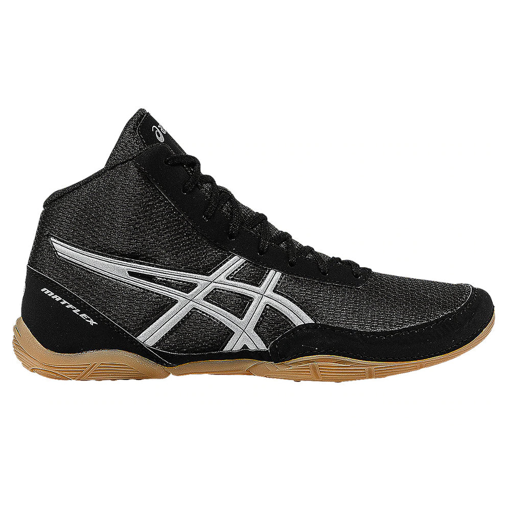 ASICS MEN'S MATFLEX 5 WRESTLING SHOE BLACK/SILVER