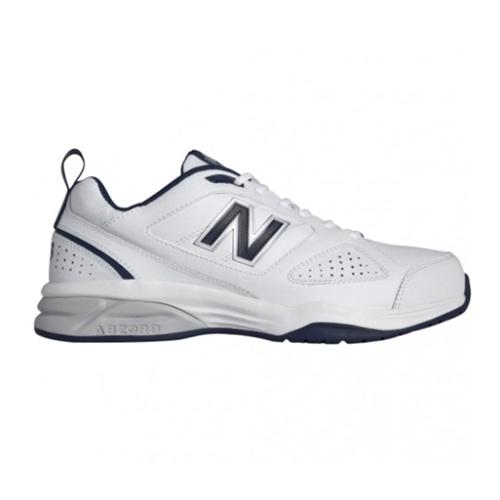 NEW BALANCE MEN'S MX623V3 2E WIDTH TRAINING SHOE WHITE/NAVY