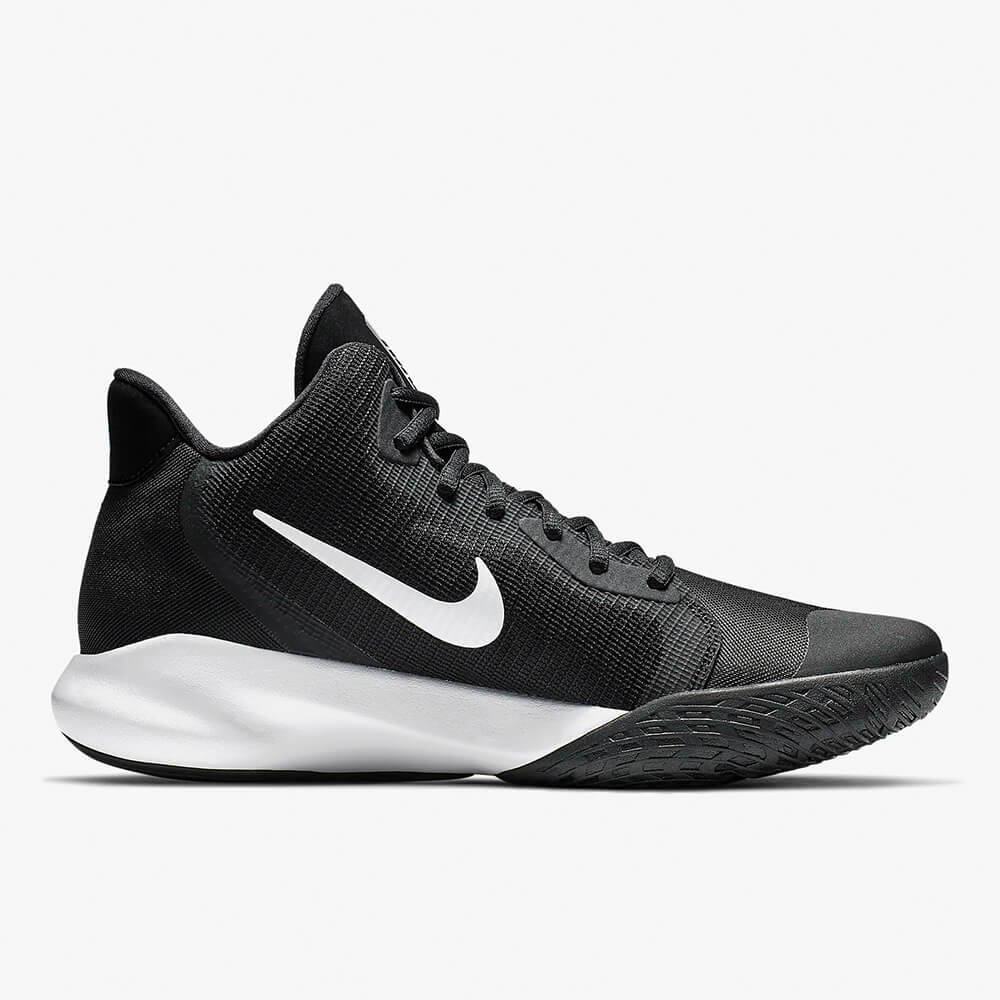 nike black white basketball shoes