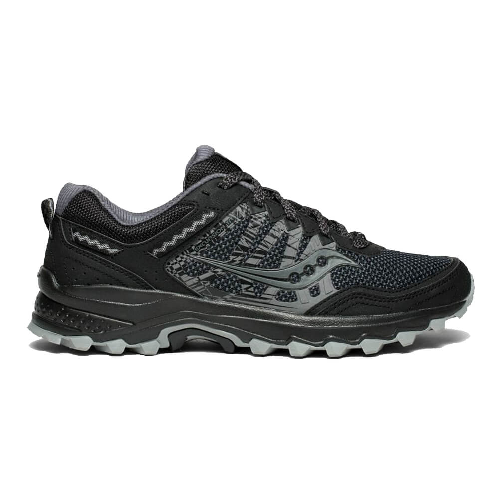 saucony black mens running shoes