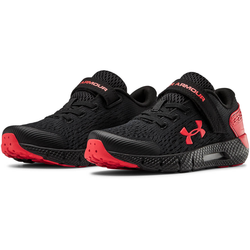 under armour black red shoes