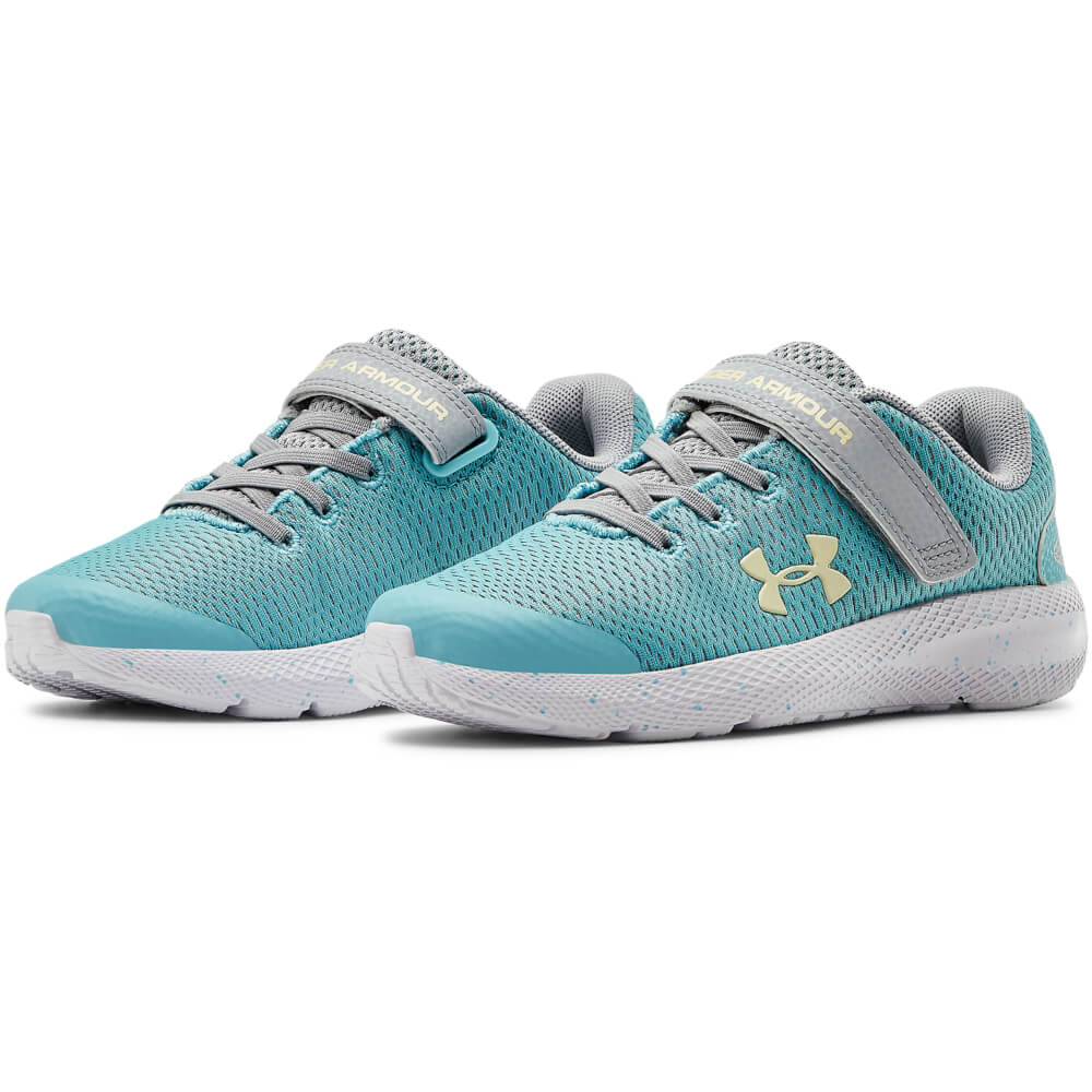 under armour grey and blue shoes