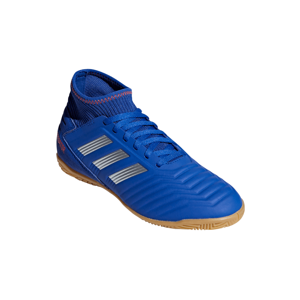 ADIDAS JUNIOR PREDATOR 19.3 INDOOR SOCCER CLEAT BLUE/SILVER