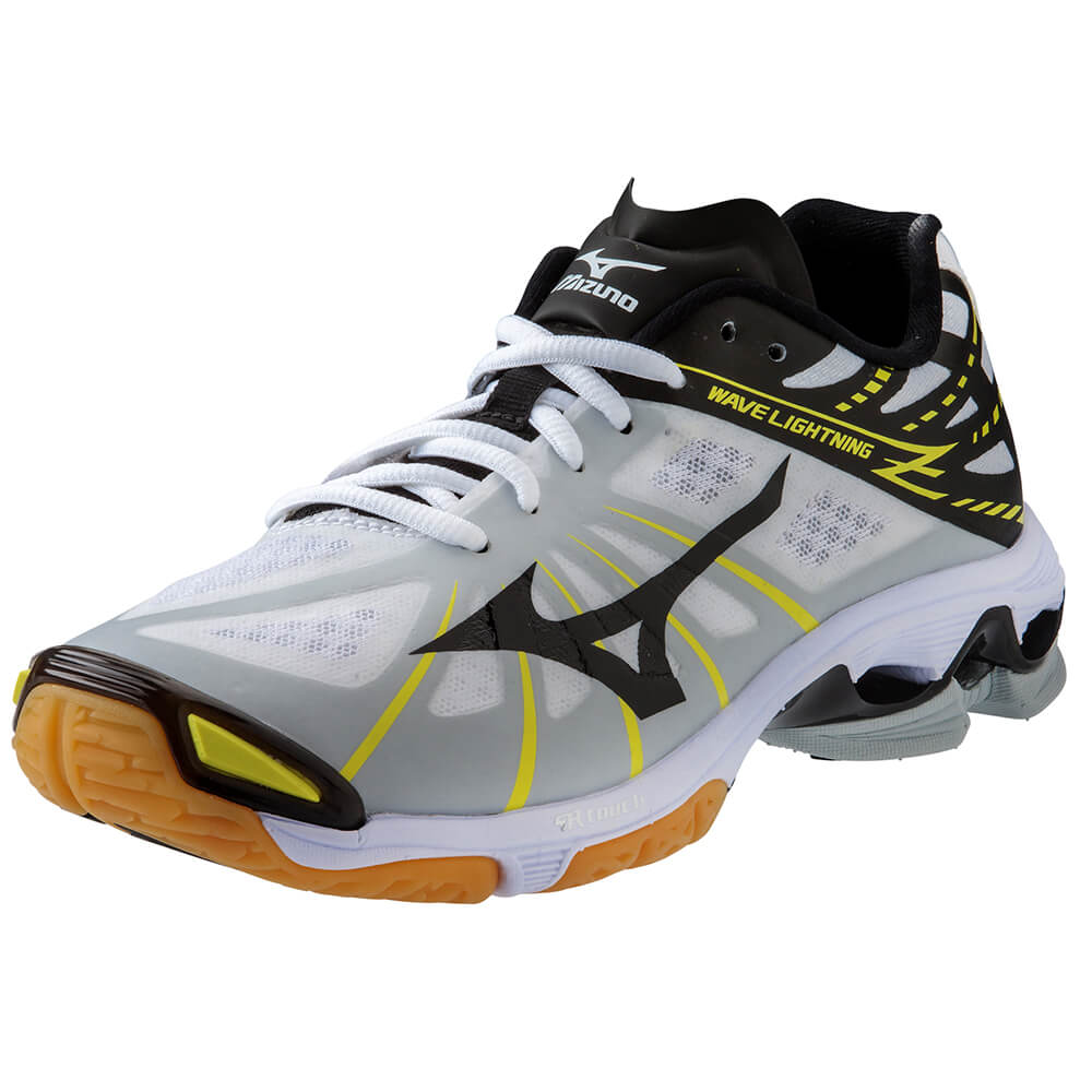 MIZUNO MEN'S WAVE LIGHTNING Z INDOOR COURT SHOE WHITE/BLACK