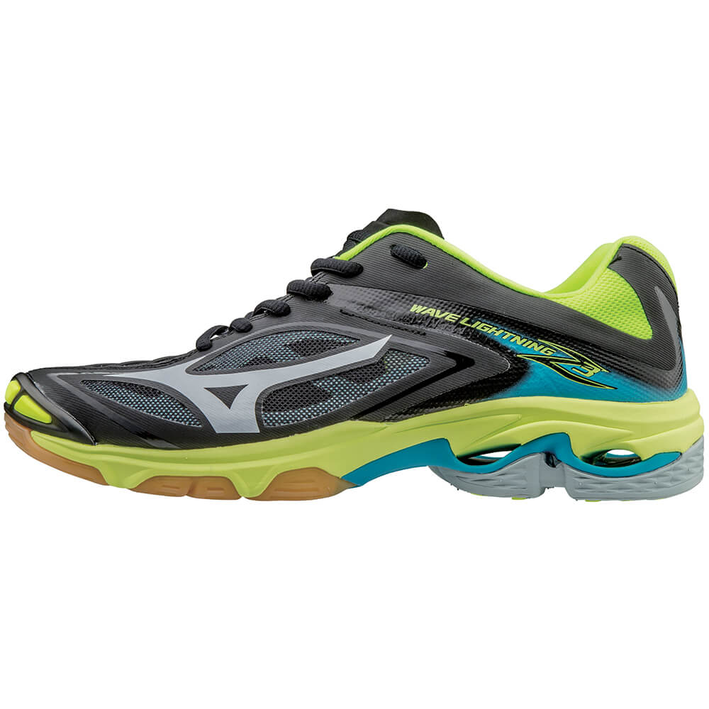 MIZUNO WOMEN'S WAVE LIGHTNING Z3 INDOOR COURT SHOE BLACK/NEON