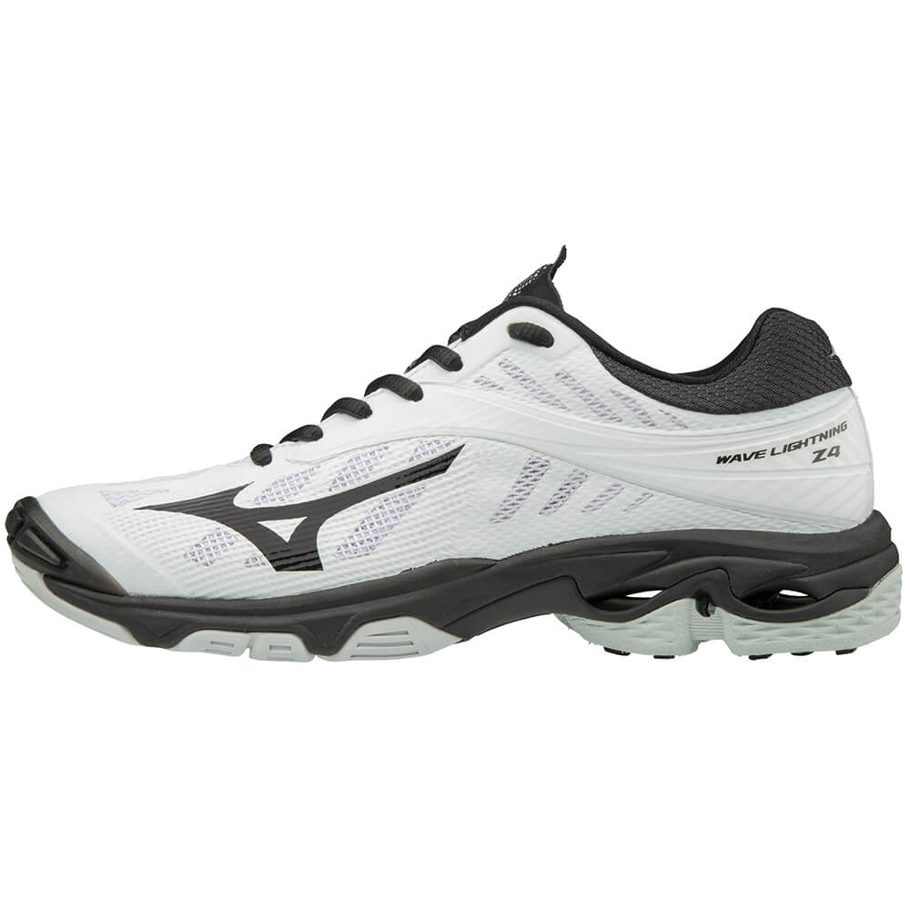 MIZUNO MEN'S WAVE LIGHTNING Z4 INDOOR COURT SHOE WHITE/BLACK