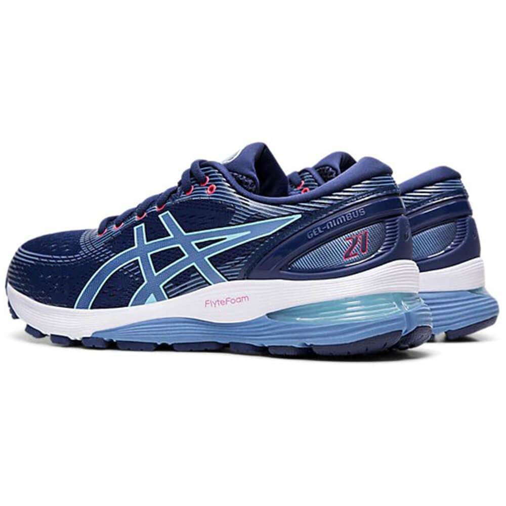 ASICS WOMEN'S GEL NIMBUS 21 RUNNING SHOE BLUE/GREY