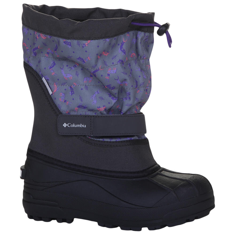 COLUMBIA GIRLS POWDERBUG PLUS II WINTER BOOT SHARK/EMPEROR