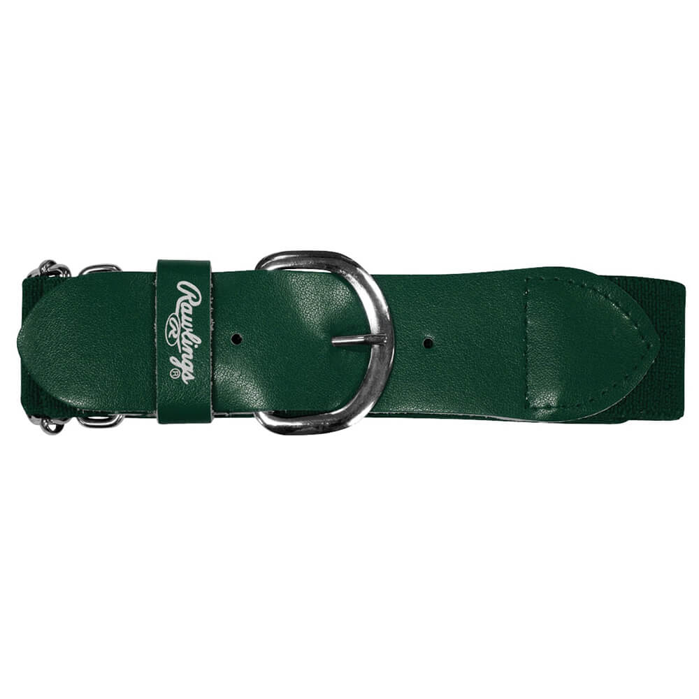 RAWLINGS ADJUSTABLE BASEBALL BELT 26 INCH - 40 INCH DARK GREEN