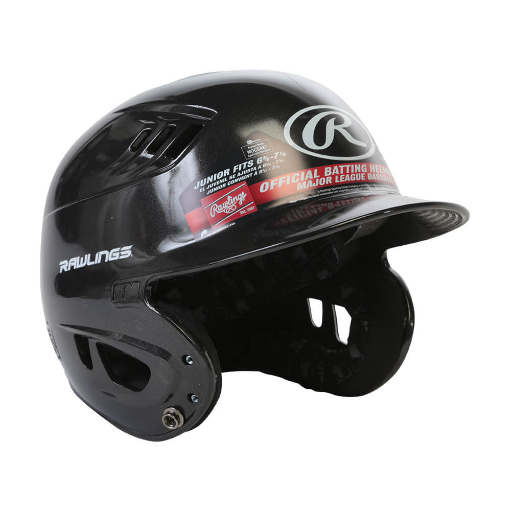 RAWLINGS VELO R16 JR BATTING HELMET METALLIC BLACK