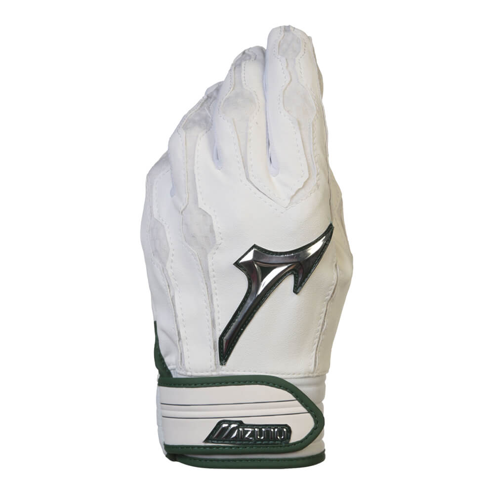 MIZUNO YOUTH COVERT MEDIUM GREEN BATTING GLOVES