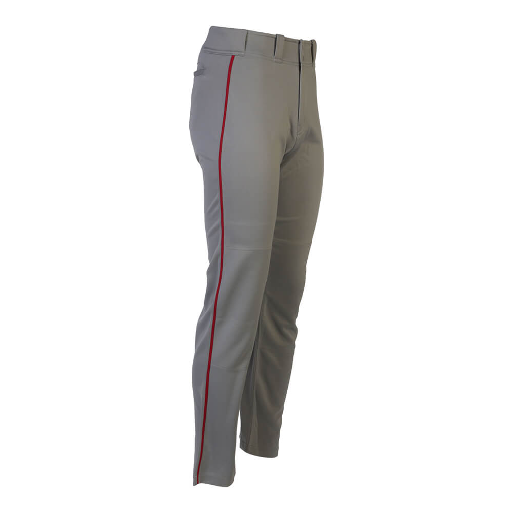 EASTON MEN'S MAKO 2 PIPED XX LARGE GRAY/RED BASEBALL PANT