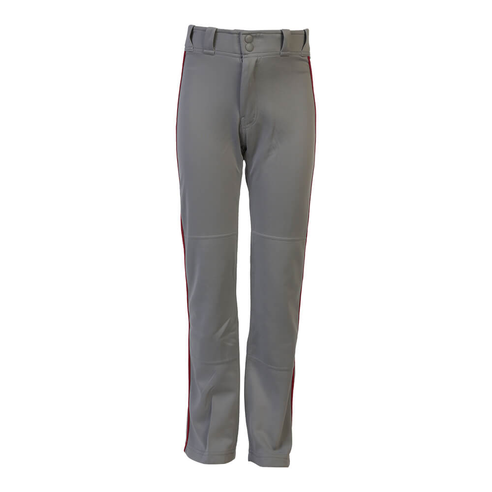 EASTON YOUTH MAKO 2 PIPED SMALL GRAY/RED BASEBALL PANT