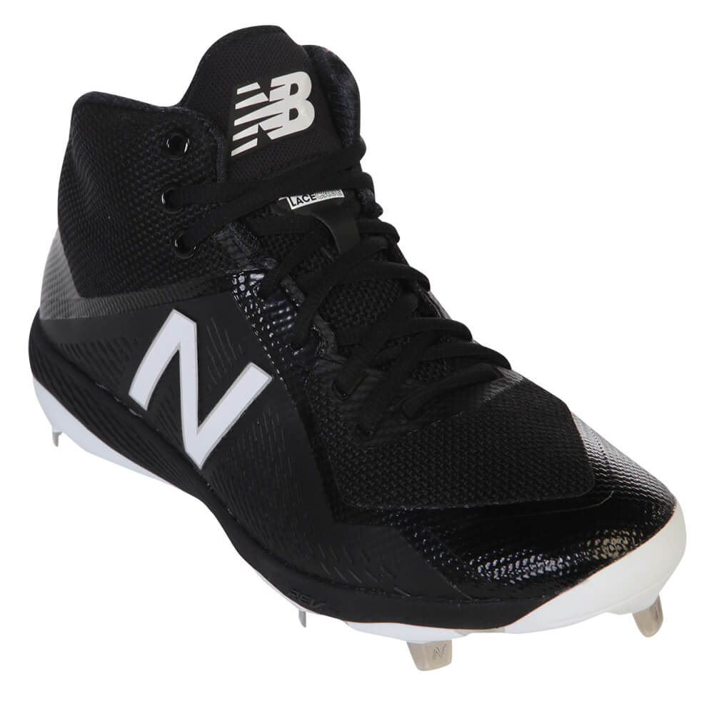 NEW BALANCE MEN'S 4040V4 MID BLACK/BLACK METAL BASEBALL CLEAT