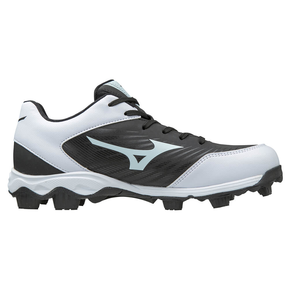 MIZUNO KIDS 9 SPIKE ADVANCED FRANCHISE 9 BASEBALL CLEAT BLACK/WHITE