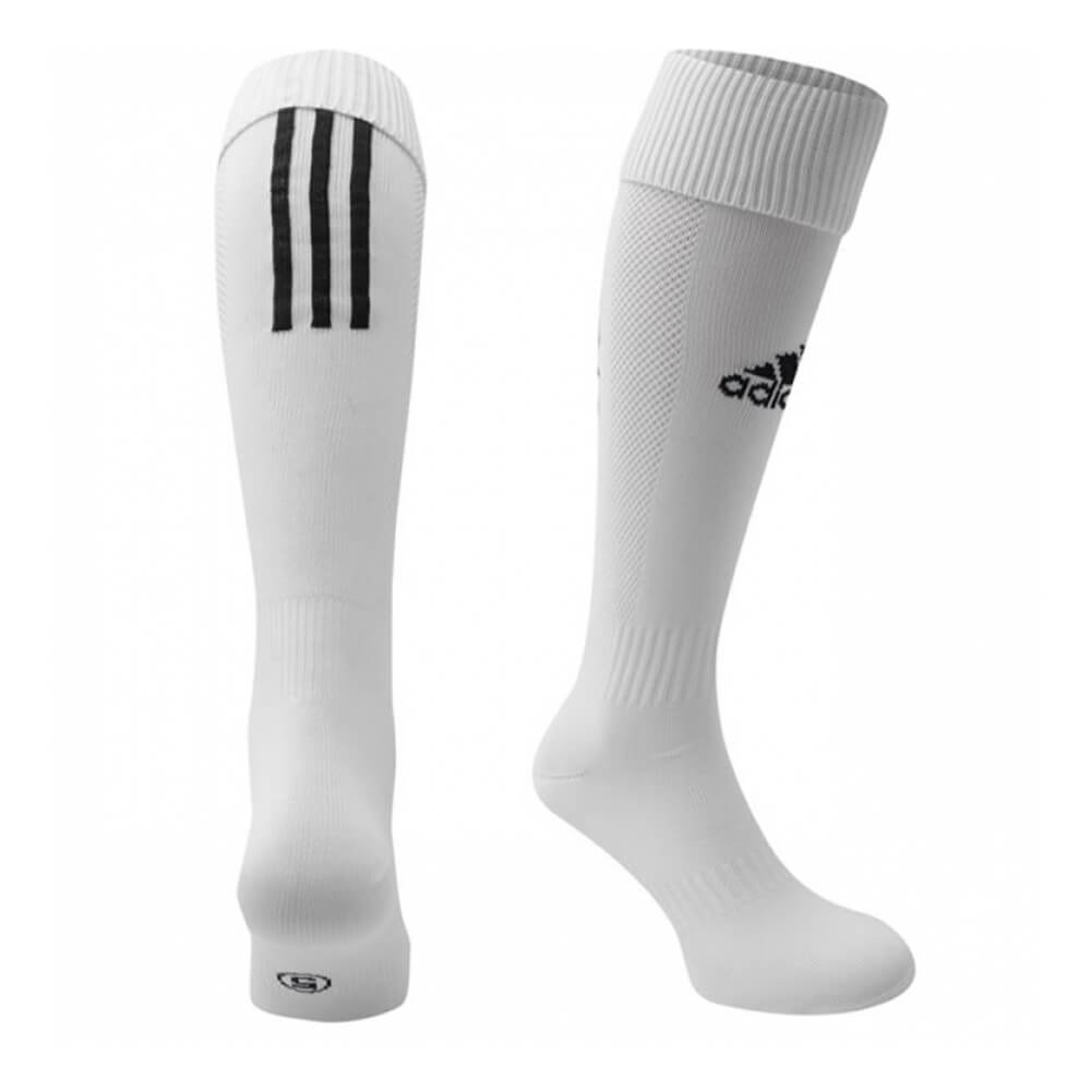 ADIDAS SANTOS 18 WHITE EXTRA SMALL SOCCER SOCK (3-4.5)