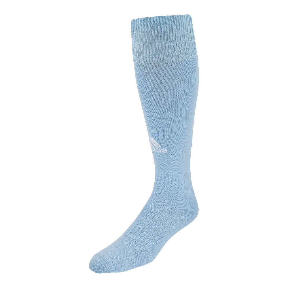 ADIDAS SANTOS 18 CLEAR BLUE MEDIUM SOCCER SOCK (7-8.5)