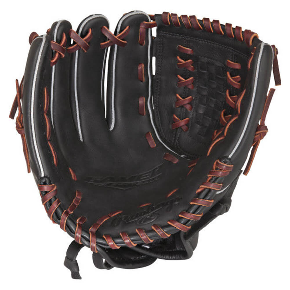 RAWLINGS GAMER DOUBLE-LACED BASKET WEB 12.5 INCH SOFTBALL GLOVE LEFT HAND THROW