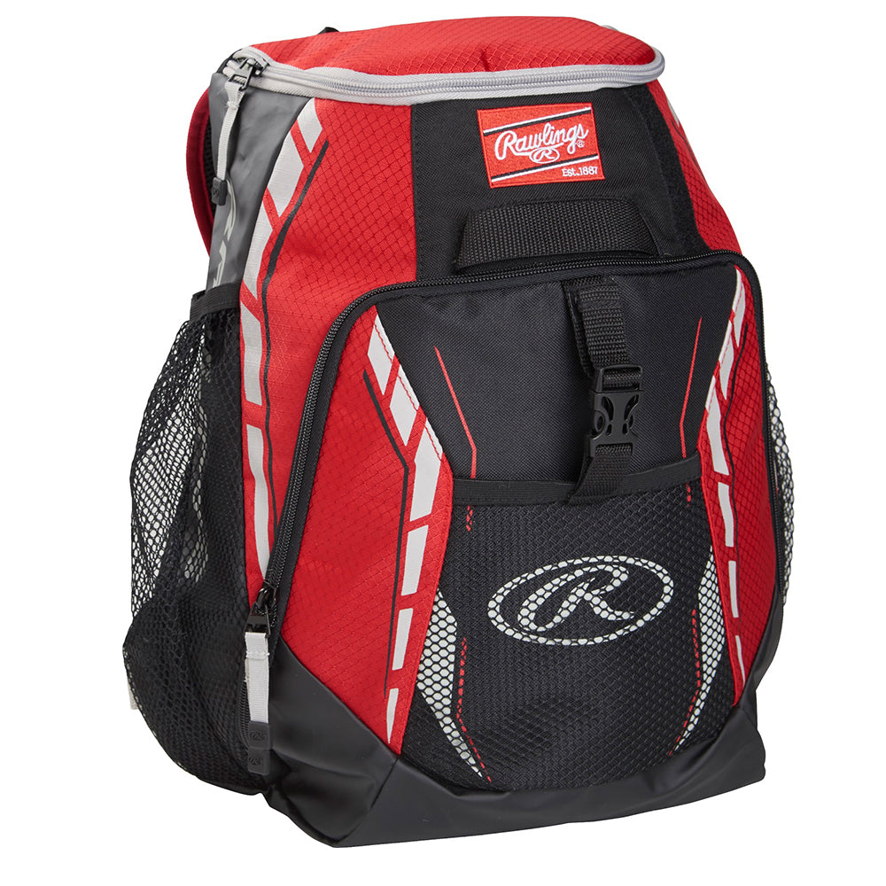 RAWLINGS R400 YOUTH PLAYER BACKPACK SCARLET