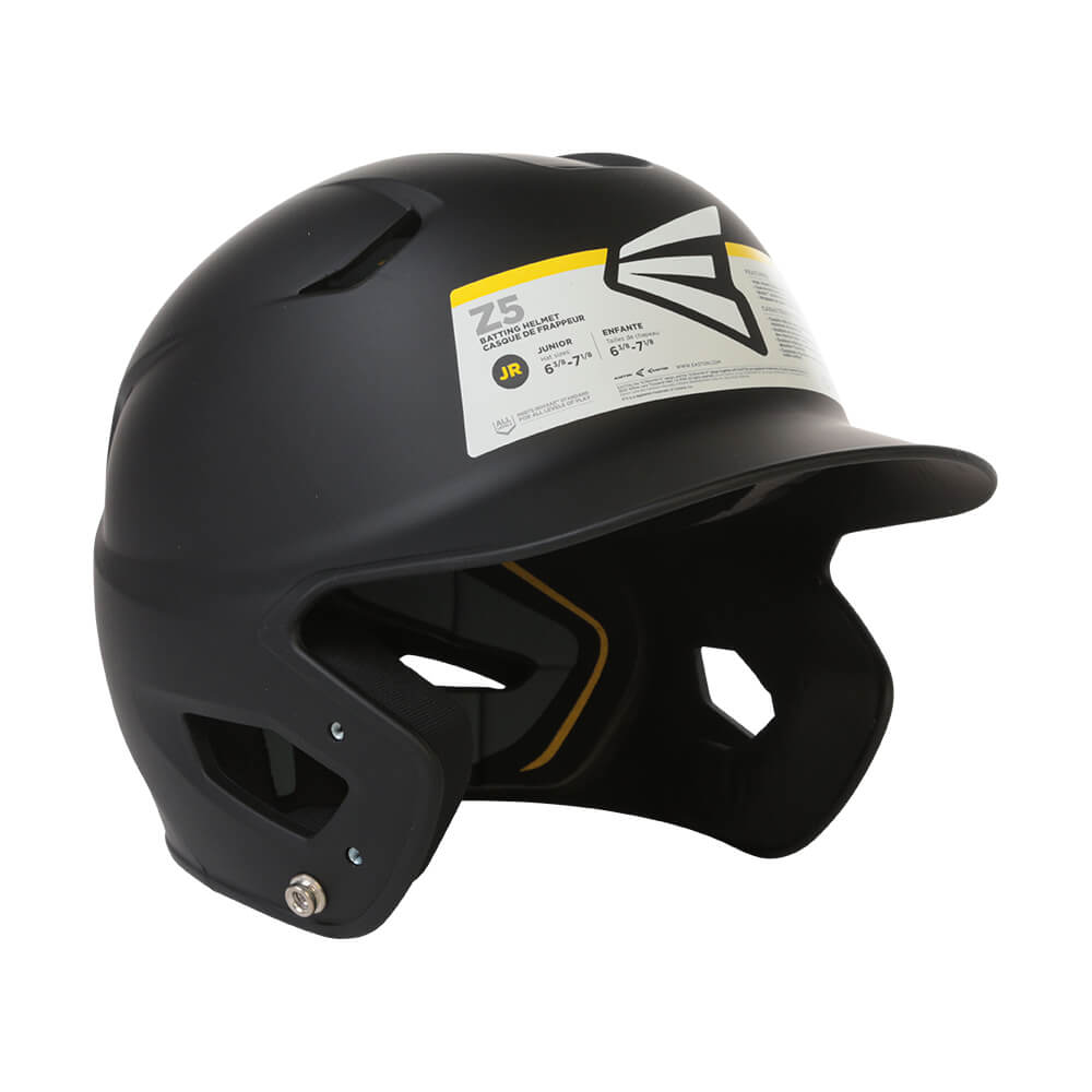 EASTON JR Z5 GRIP SOLID BATTING HELMET MATTE BLACK