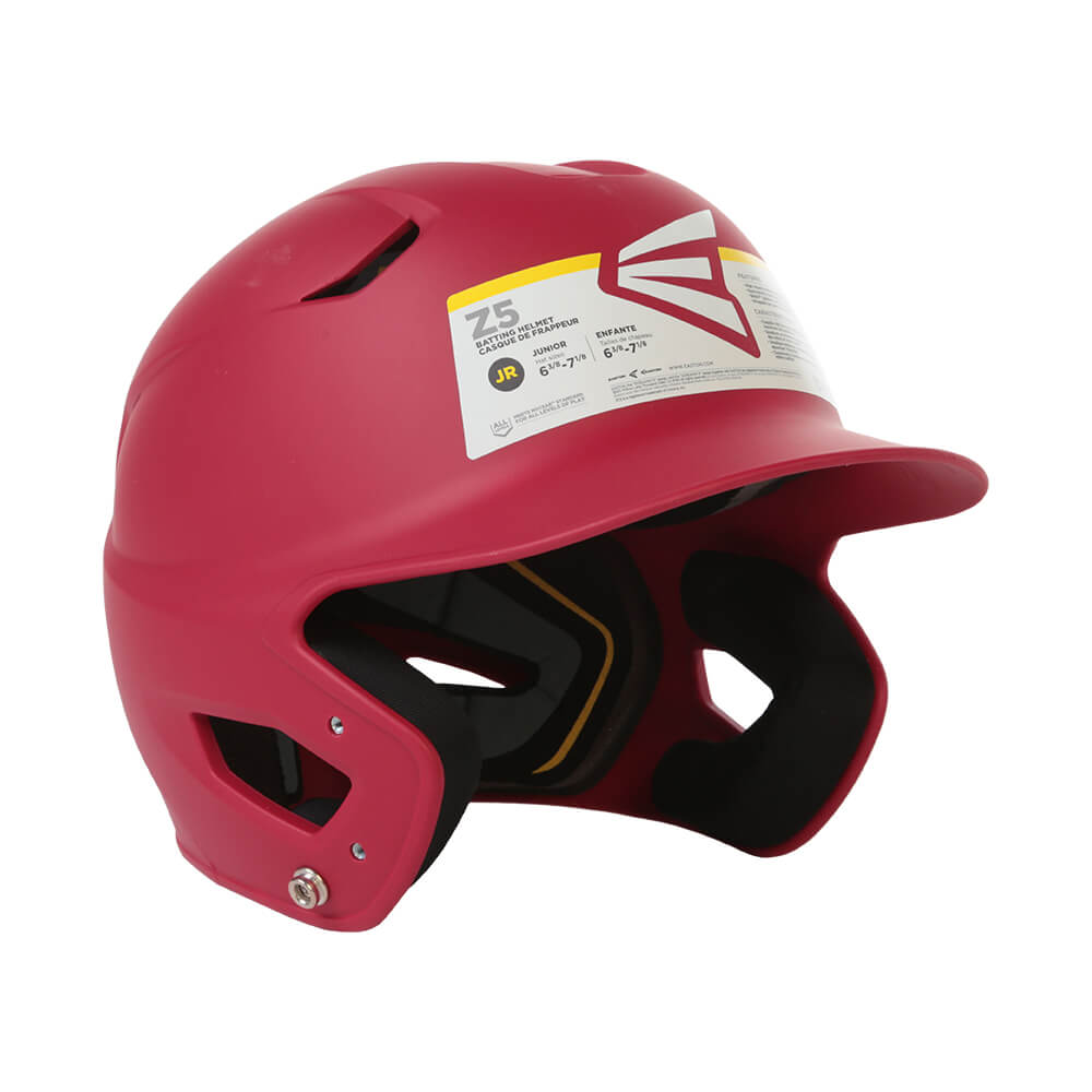 EASTON JR Z5 GRIP SOLID BATTING HELMET MATTE RED