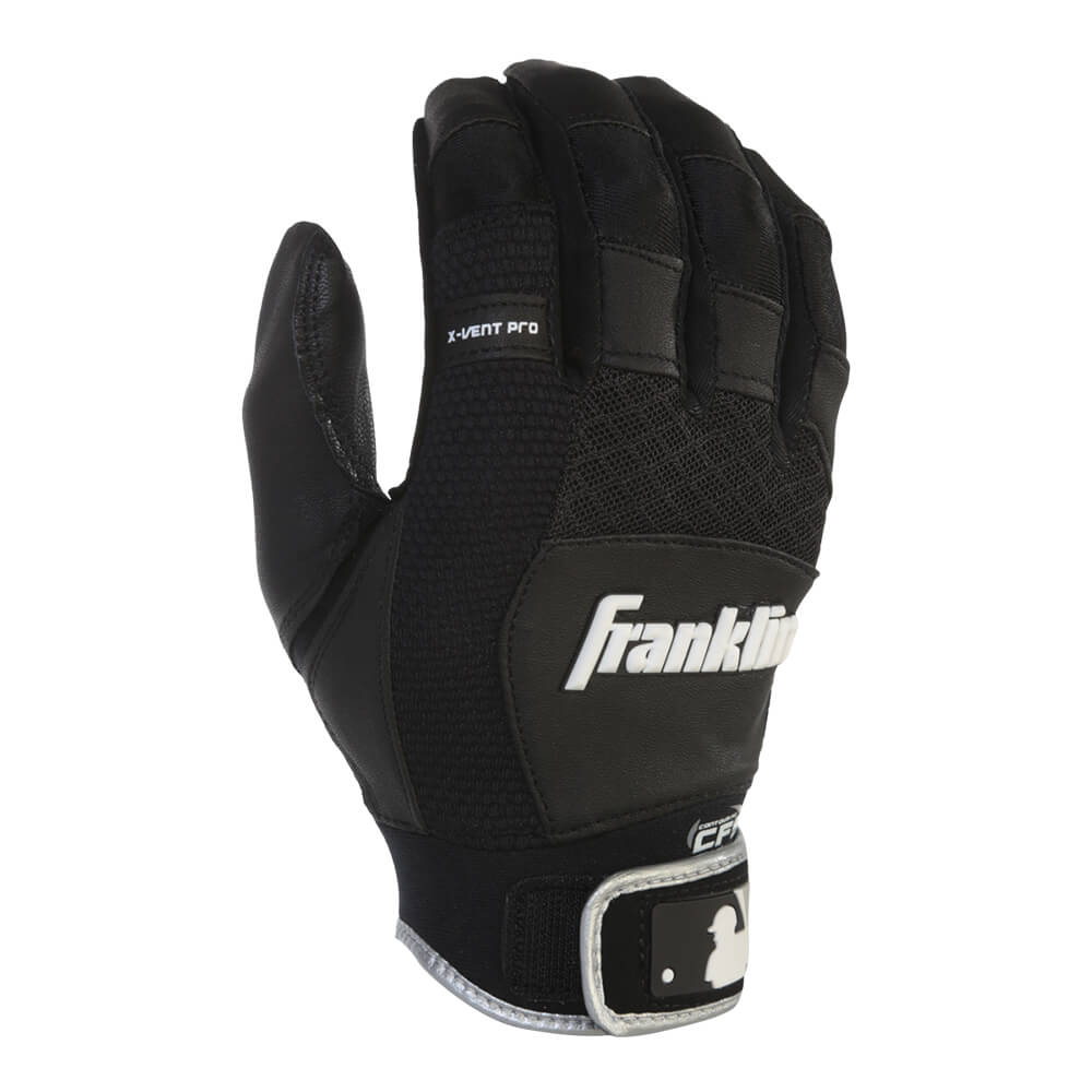 FRANKLIN YOUTH BATTING GLOVE X-VENT PRO BLACK