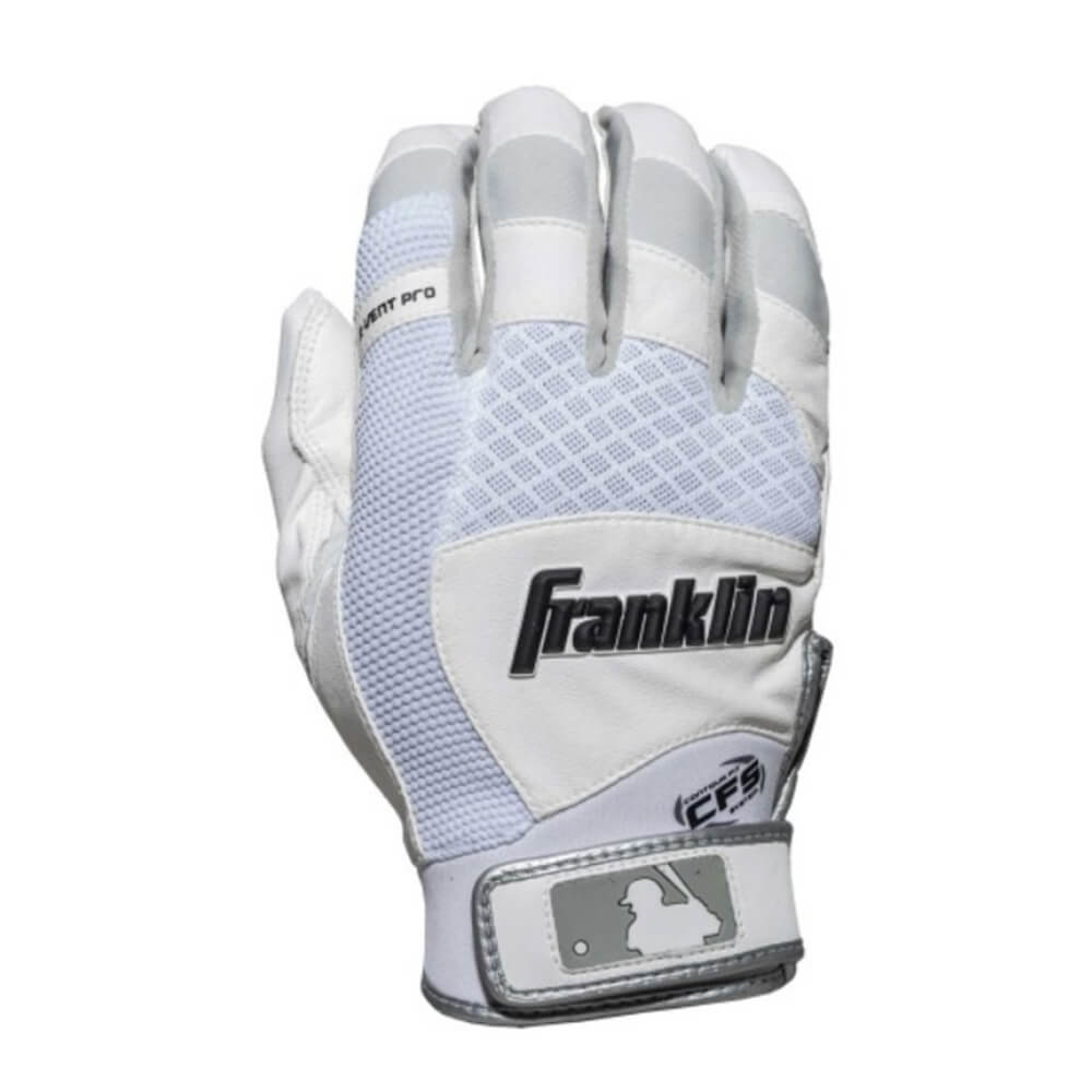 FRANKLIN BATTING GLOVE X-VENT PRO WHITE/WHITE