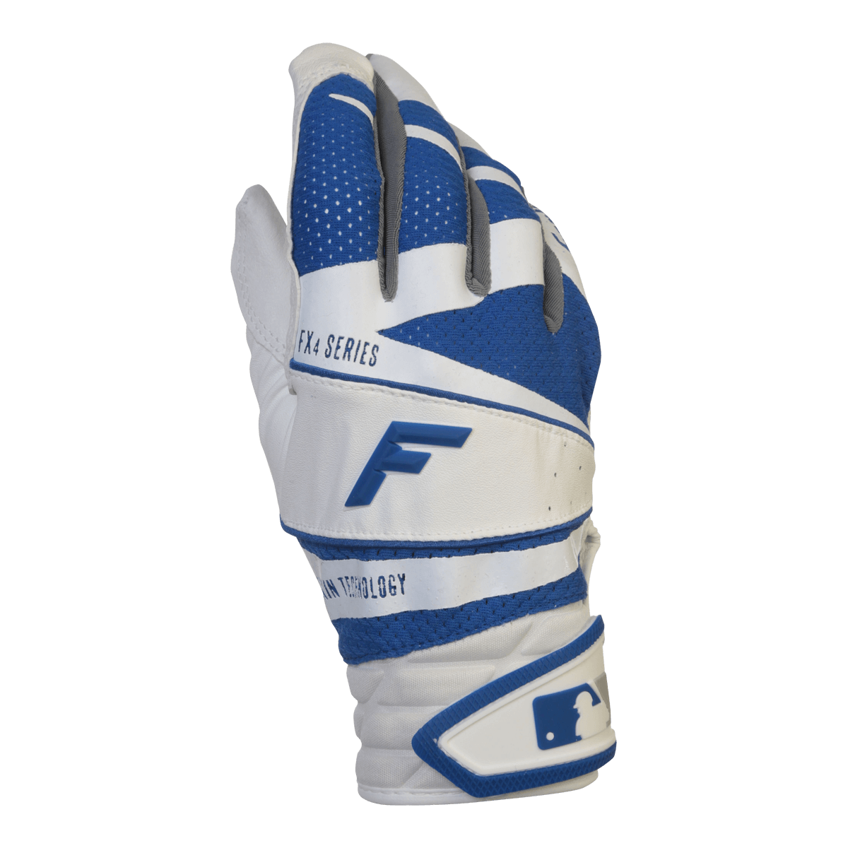 FRANKLIN FREEFLEX FX4 WHITE/ROYAL BATTING GLOVE