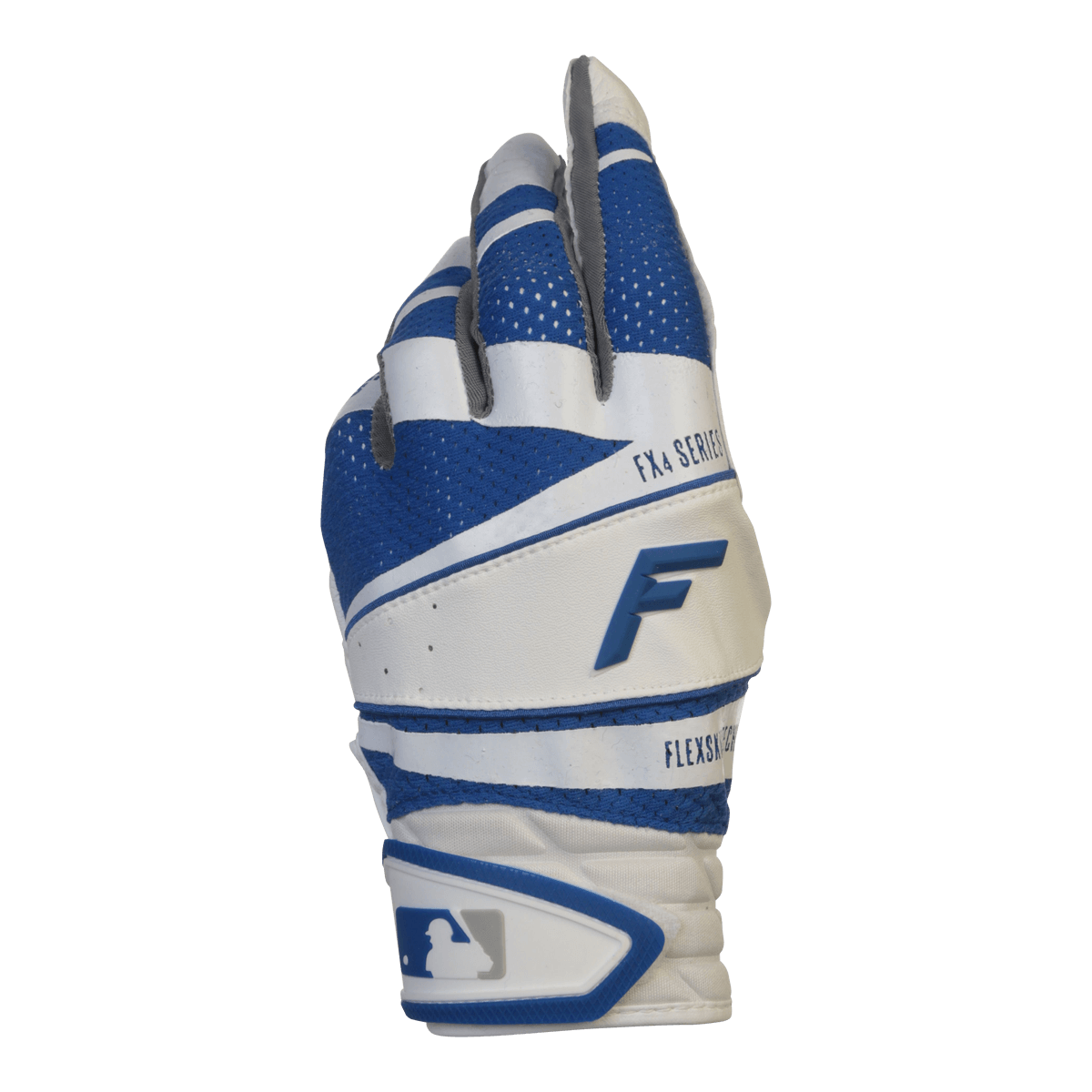 FRANKLIN FREEFLEX FX4 WHITE/ROYAL BATTING GLOVE