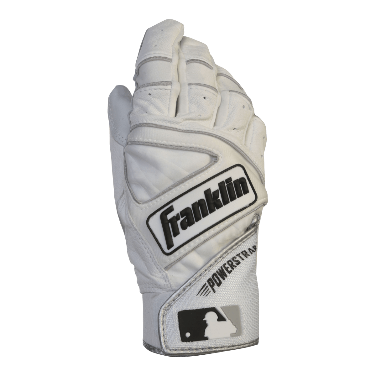 FRANKLIN POWERSTRAP WHITE BATTING GLOVE