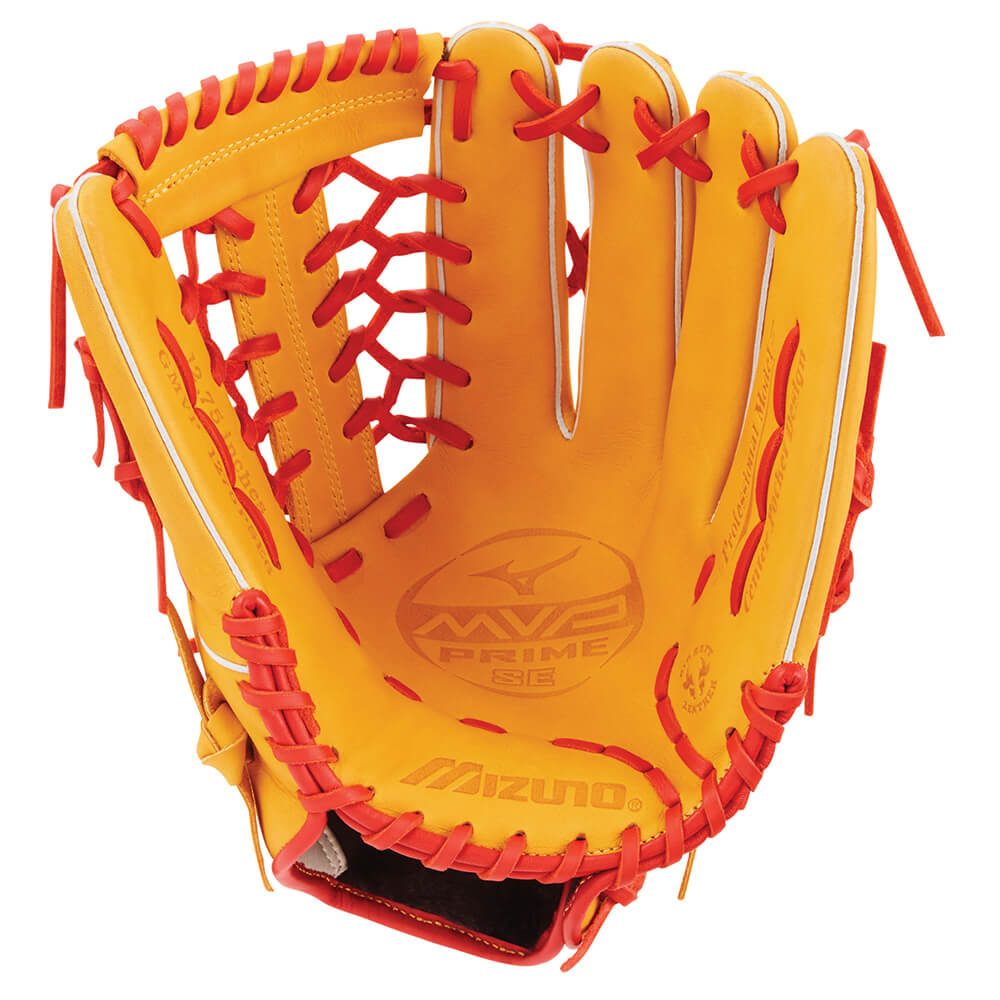 MIZUNO MVP PRIME SE CORK/RED SHOCK 2 WEB 12.75 INCH BASEBALL GLOVE LEFT HAND THROW