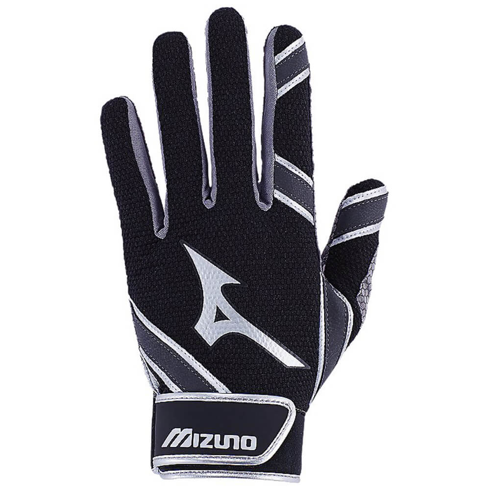 MIZUNO YOUTH MVP BLACK BATTING GLOVES