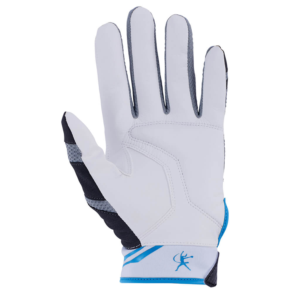 MIZUNO WOMEN'S BATTING GLOVE FINCH BLACK/BLUE