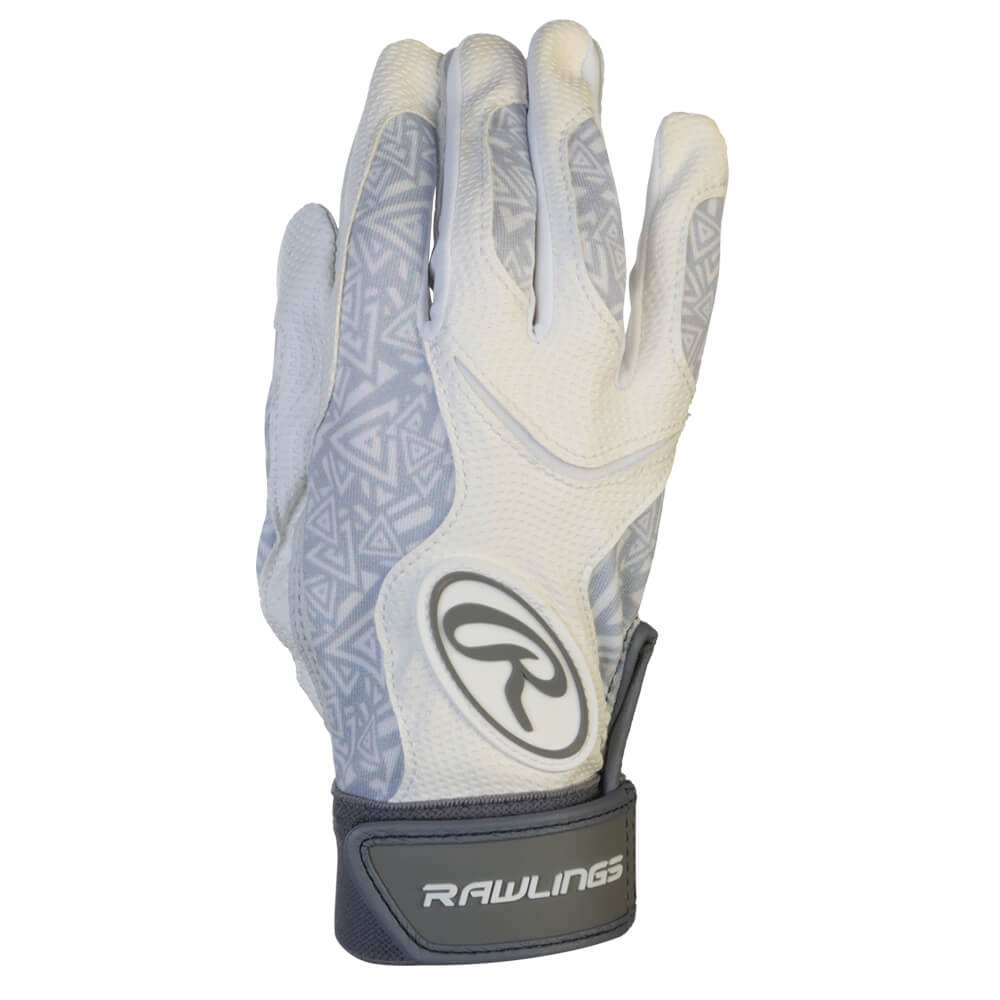 RAWLINGS WOMEN'S STORM FASTPITCH BATTING GLOVE WHITE