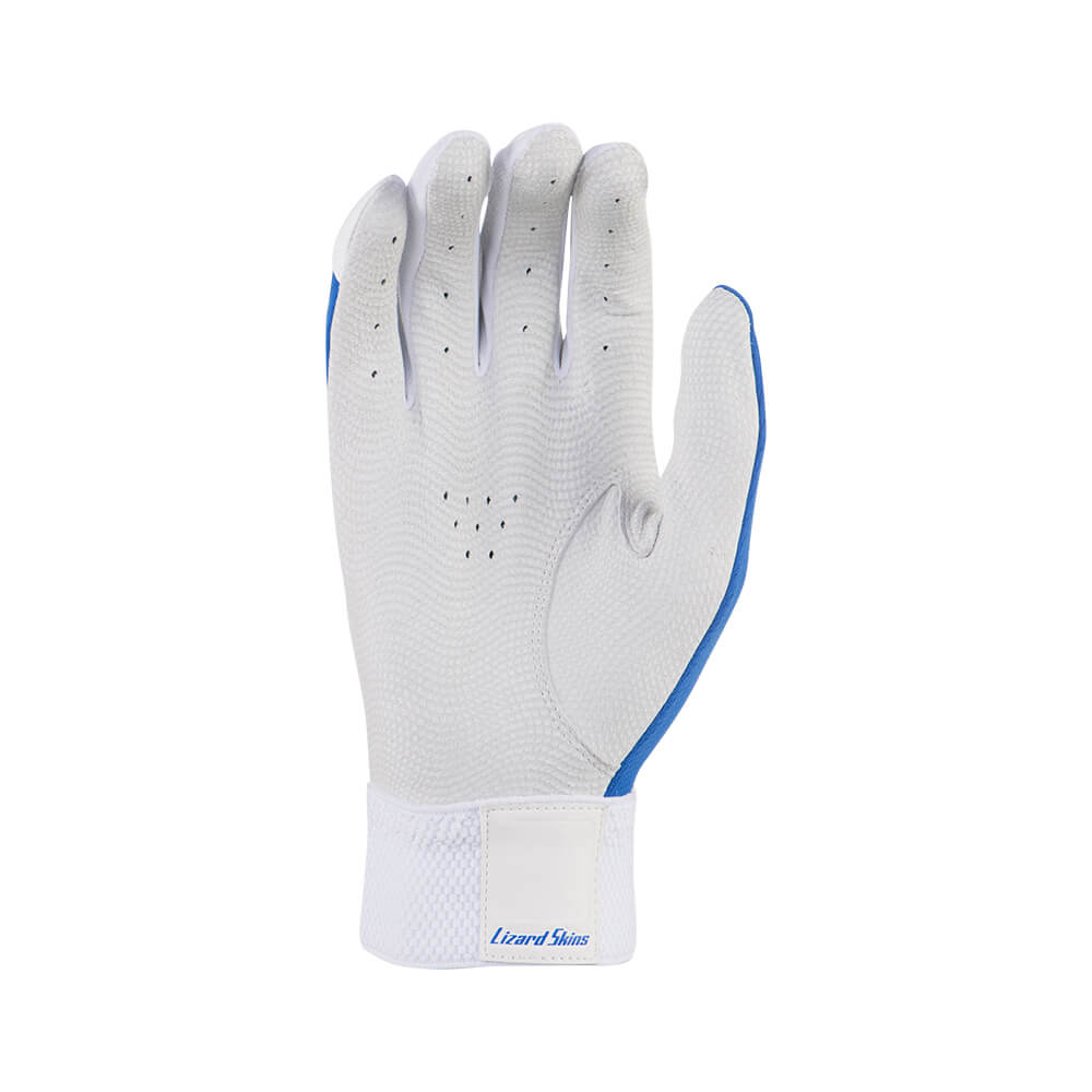 LIZARD SKINS YOUTH KOMODO WHITE /LIQUID BLUE BATTING GLOVE