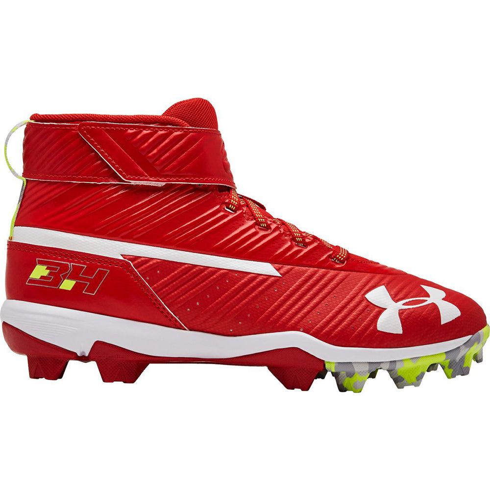under armour red and white cleats