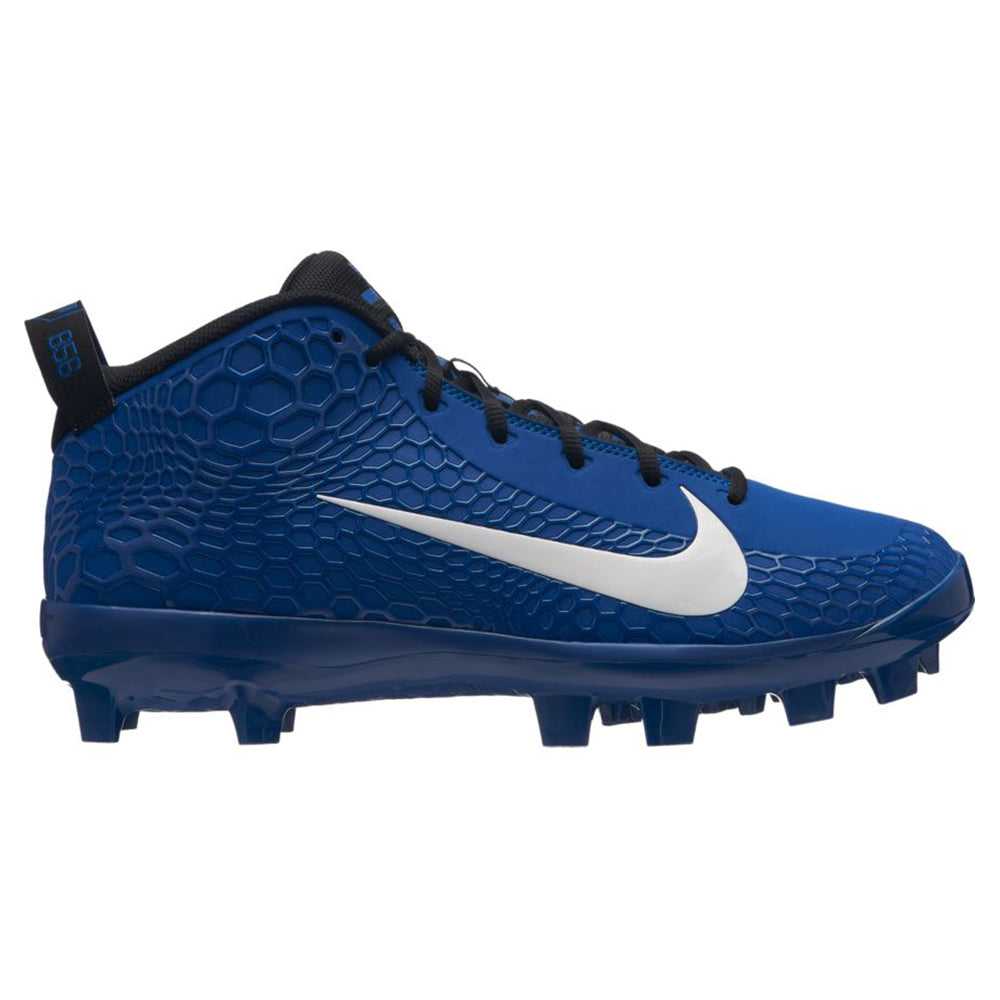 blue and white baseball cleats