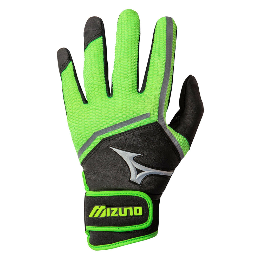 MIZUNO WOMEN'S FINCH BLACK/ OPTIC/SULPHUR BATTING GLOVE