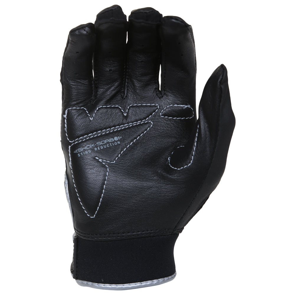 FRANKLIN YOUTH SHOK-SORB BLACK BATTING GLOVE