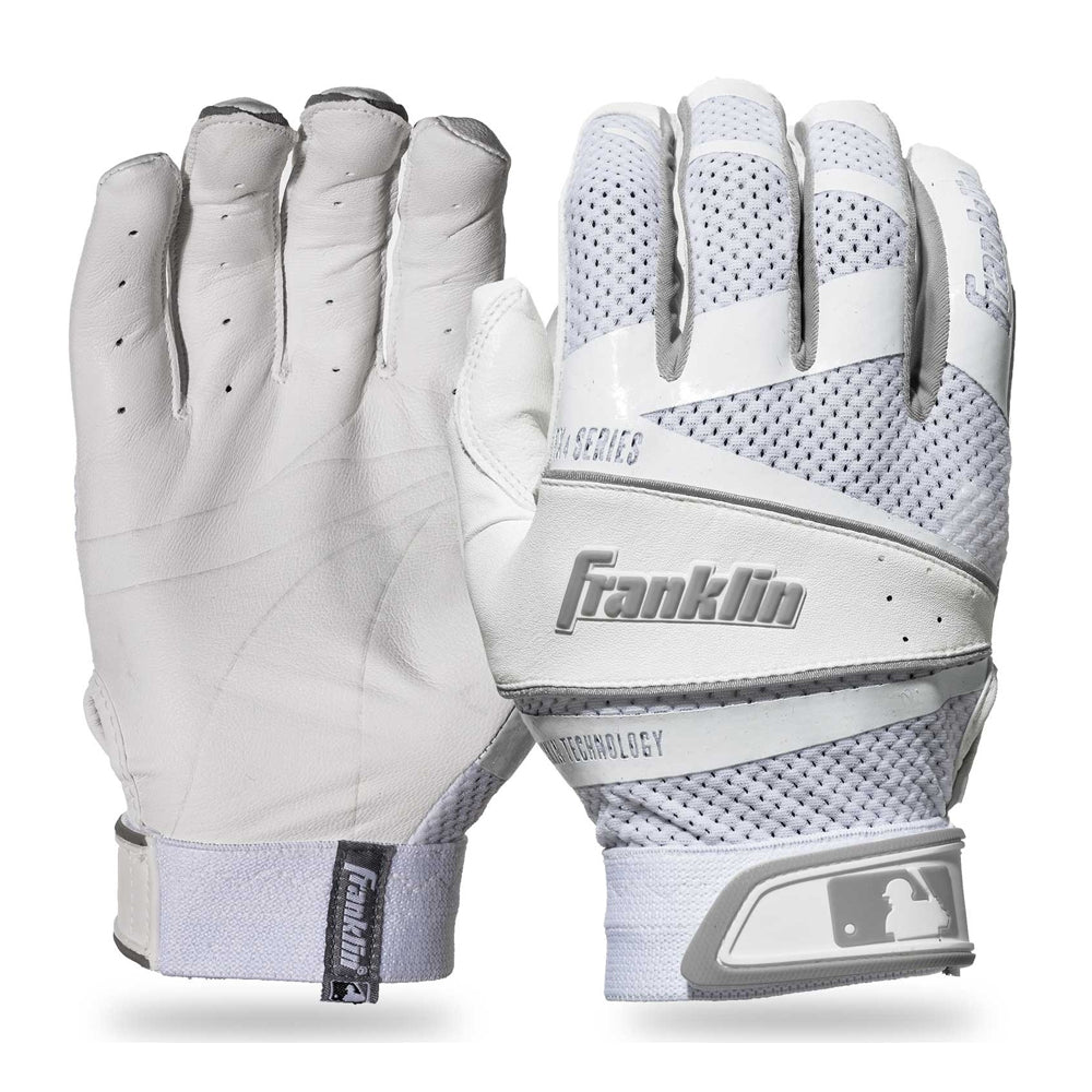 FRANKLIN WOMEN'S FASTPITCH FREEFLEX WHITE BATTING GLOVE