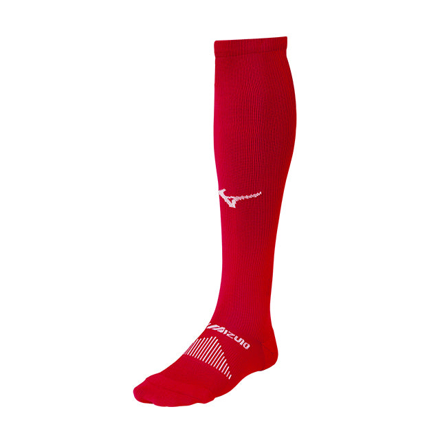 MIZUNO DIAMOND OVER THE CALF RED SOCK