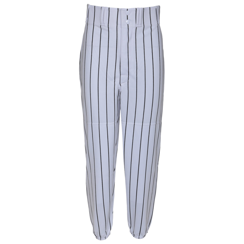 LOUISVILLE JUNIOR WHITE/BLACK LONG BASEBALL PANT WITH ELASTIC ANKLE