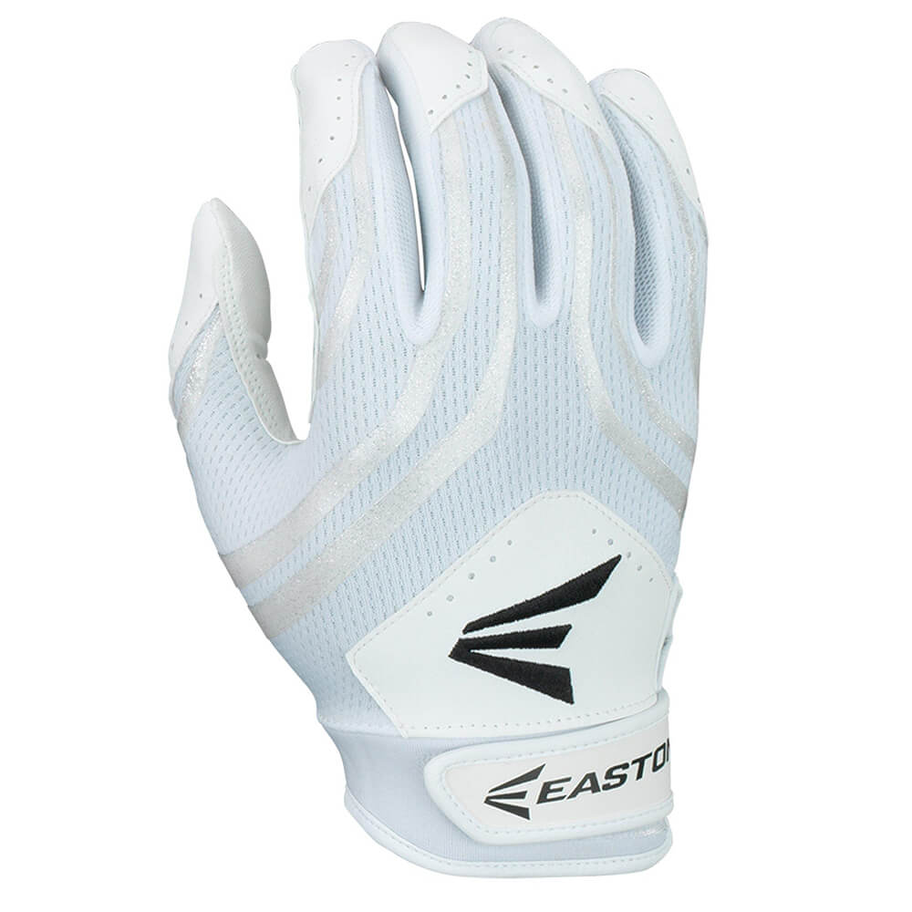 EASTON HF3 WHITE/WHITE FASTPITCH BATTING GLOVES – National Sports