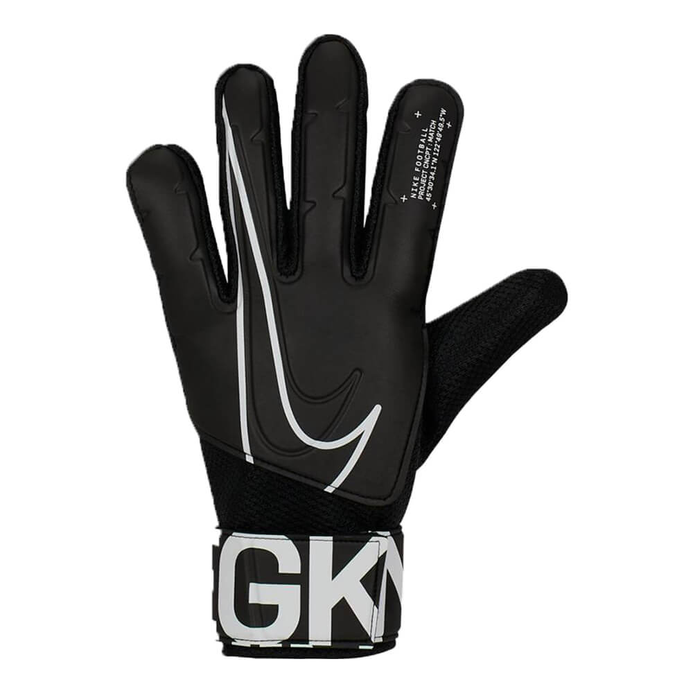 SENIOR MATCH BLACK/WHITE GOALKEEPER GLOVES